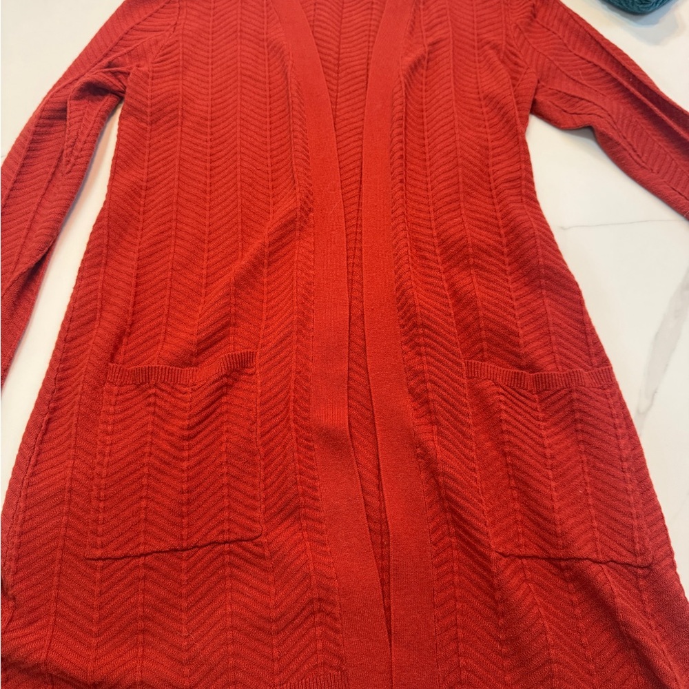 Chic Red Women's Cardigan